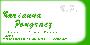 marianna pongracz business card
